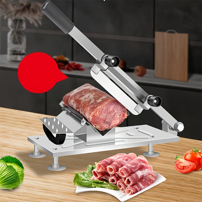 Adjustable Meat, Fruit & Vegetable Slicer With Stainless Steel Blades