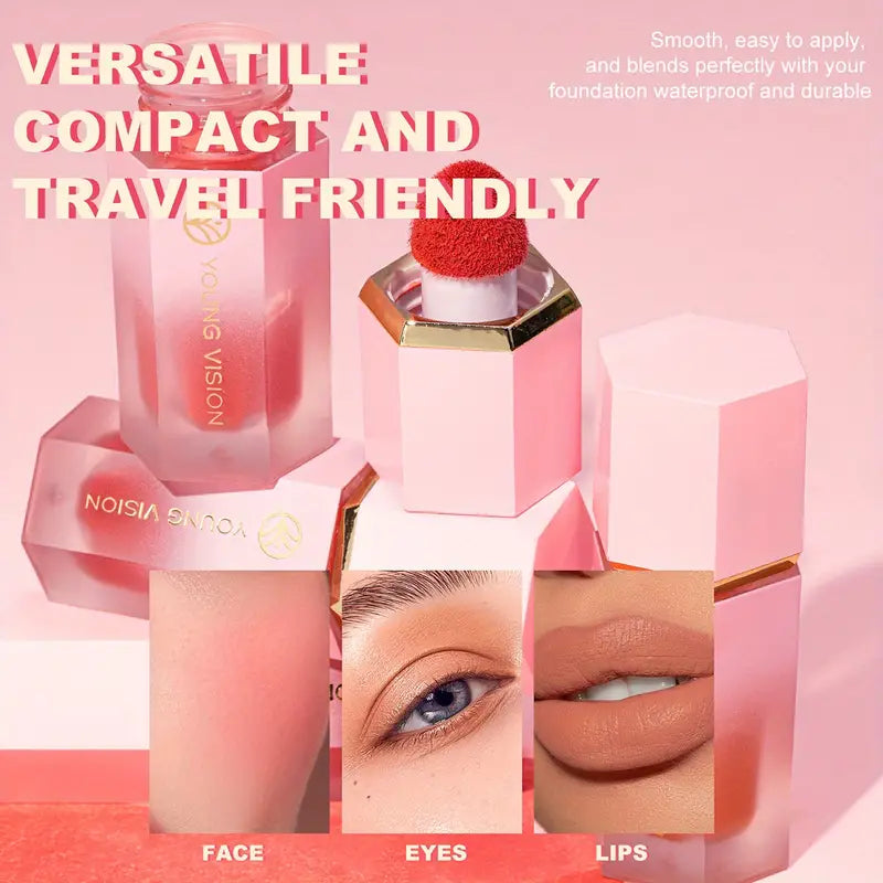 Long-Lasting Soft Gel-Cream Tint Blush - Smudge-Proof, Natural-Looking, Dewy Finish 0.42 Fl Oz