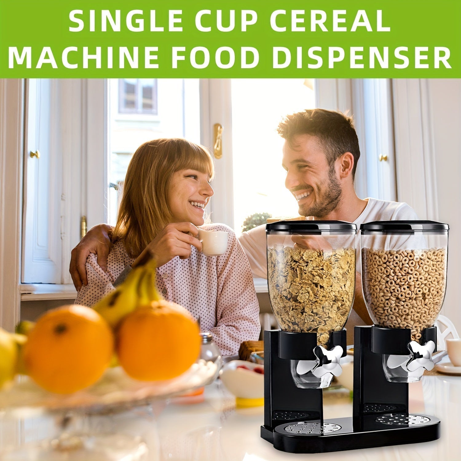 Dual-Control Large Capacity Food Dispenser (2 pcs)
