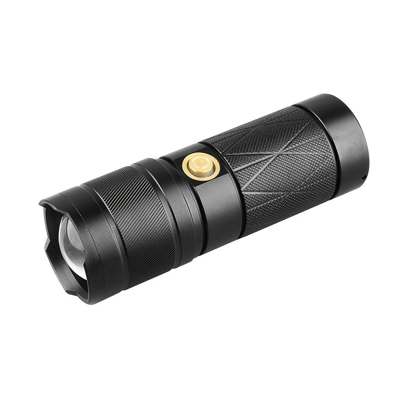 Tactical Flashlight Rechargeable Zoomable 8 Modes