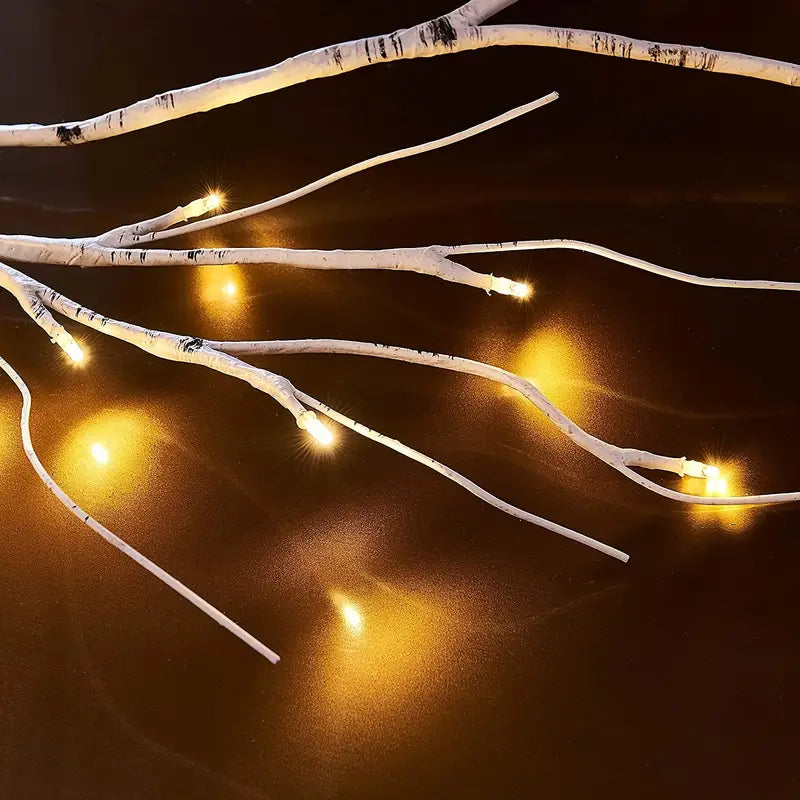 1-Pack Simulated Birch Branch Lights - 4.92ft, 45 Light Beads