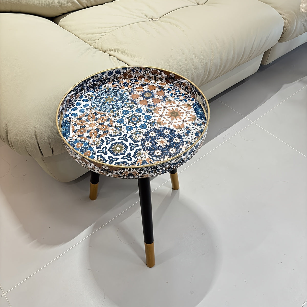 Round Serving Tray with Detachable Legs