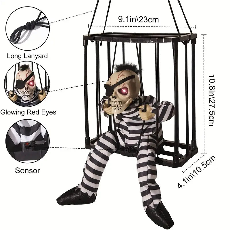 Spooked Specter Symphony: The Cage Ghost's Lament