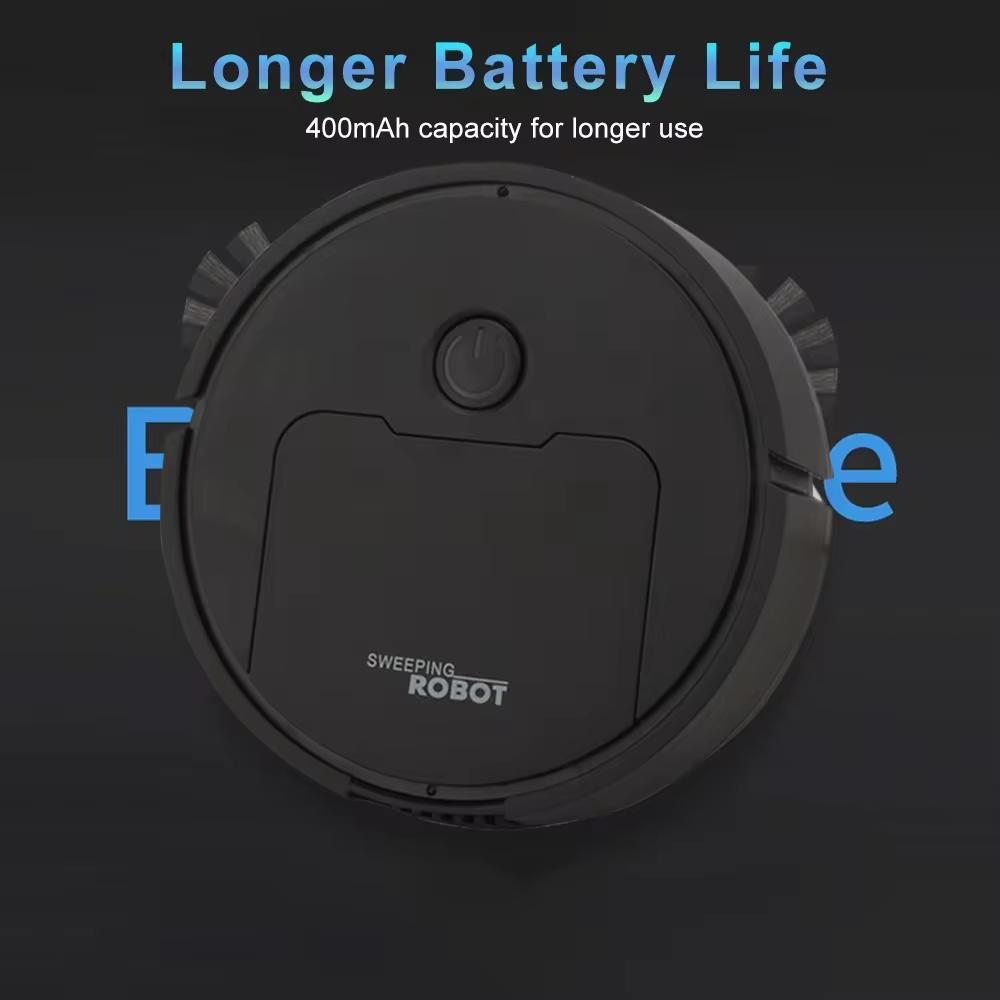 Fully Automatic 3-In-1 Sweeping Robot | Black