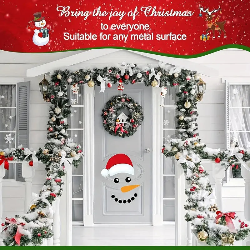 Add Cheer with 1 Set of Merry Christmas Decorative Garage Door Magnet Stickers