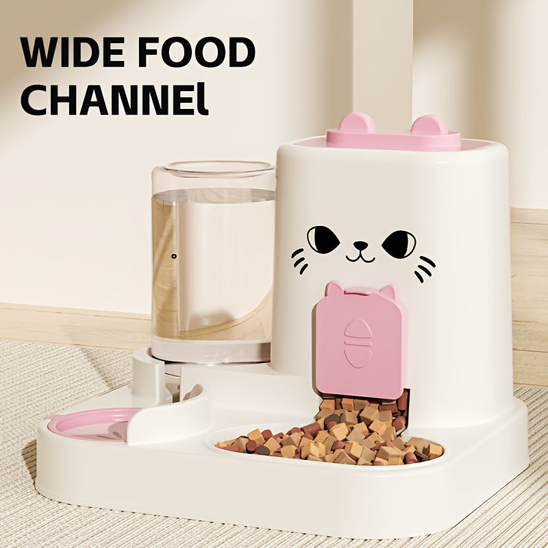 Automatic Cat Feeder And Water Dispenser Set
