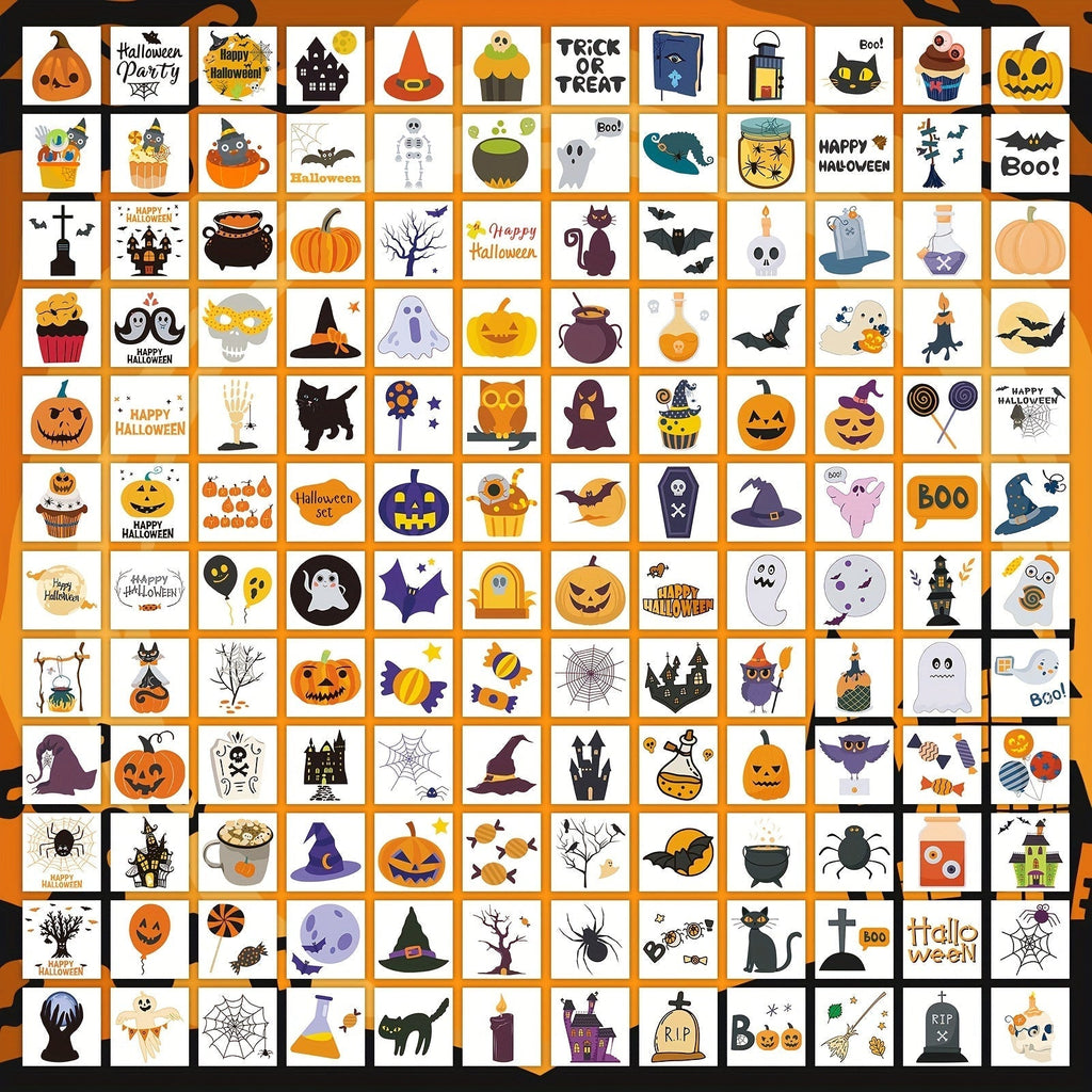 Halloween Temporary Tattoo Sheets Party Stickers (408pcs)