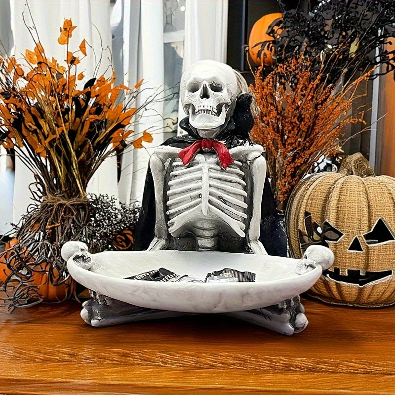 Gothic Skull Tray Resin Storage Decor