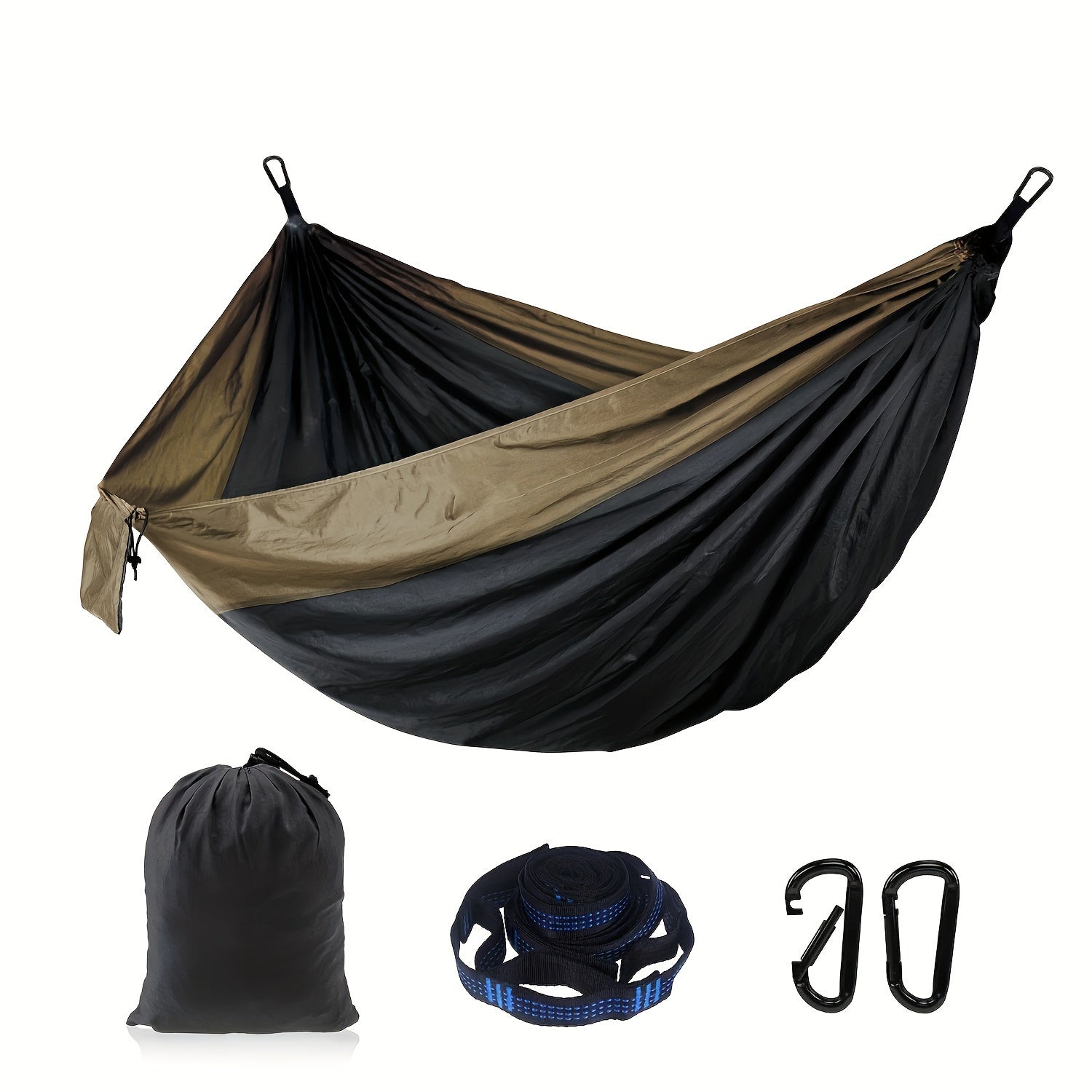 Anti-Tip Camping Hammock with Tree Straps & Carry Bag