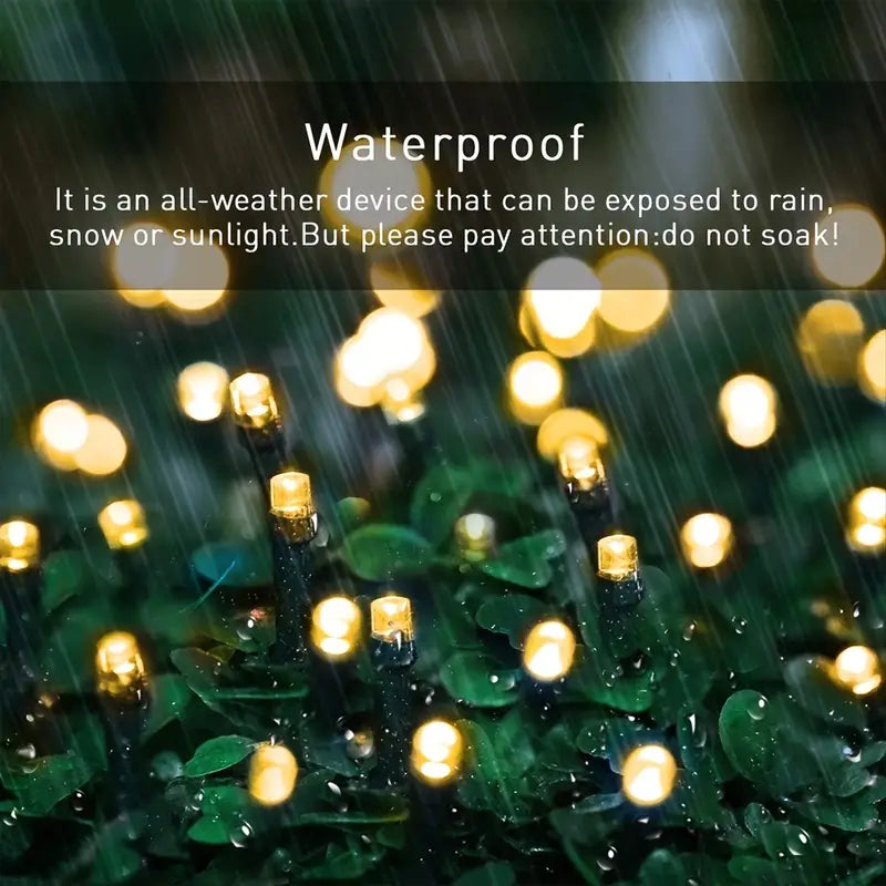 Twinkling Tidings: Festive Christmas Solar String Lights for Outdoor Brilliance