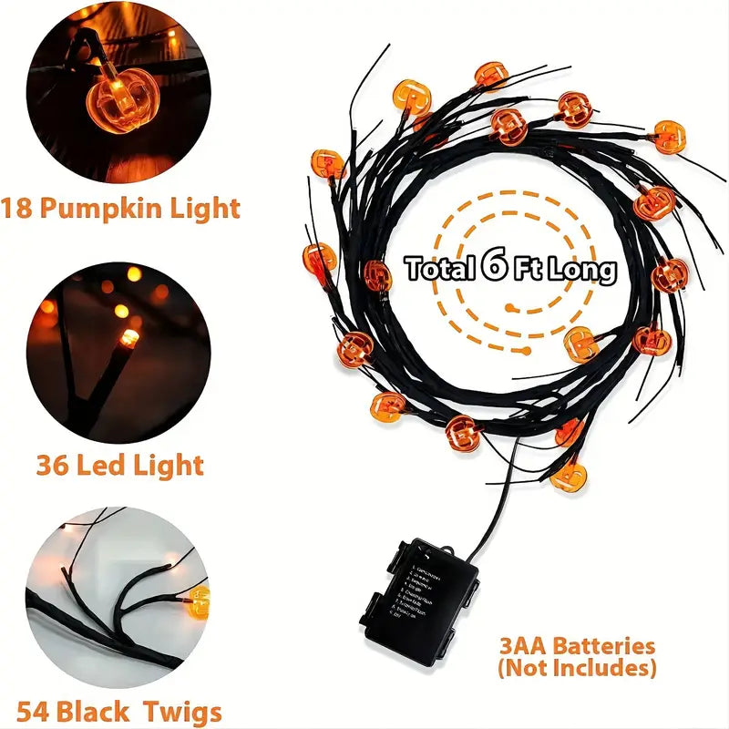 Enchanted Grove Halloween Lights: Willow Whispers