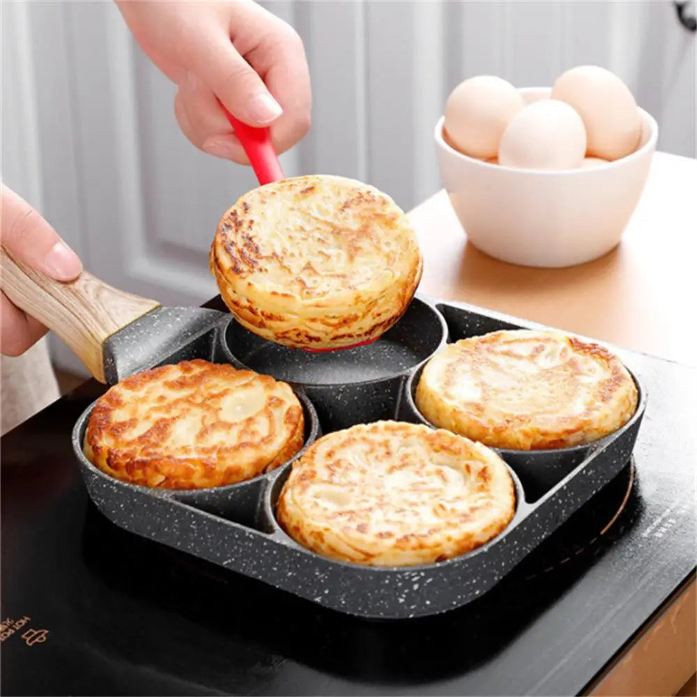 Nonstick Egg Omelette Pan For Induction Cooking (4-Hole)