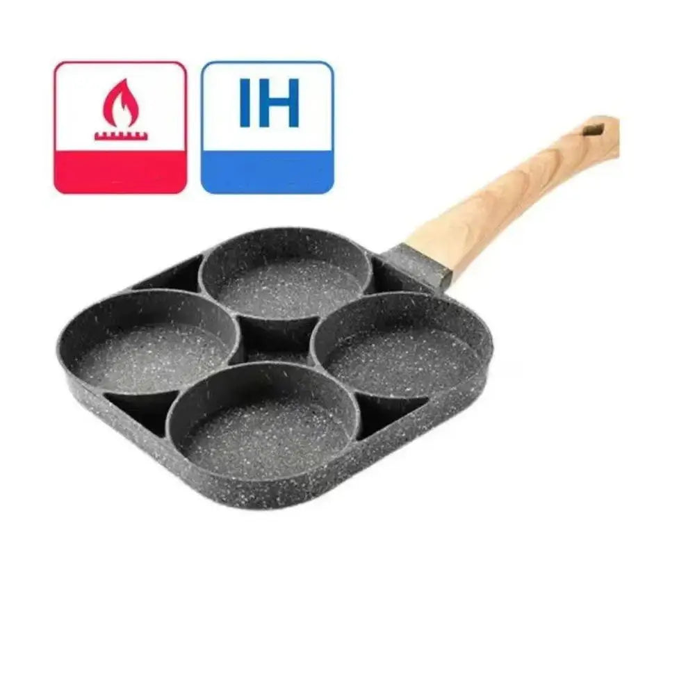 Nonstick Egg Omelette Pan For Induction Cooking (4-Hole)