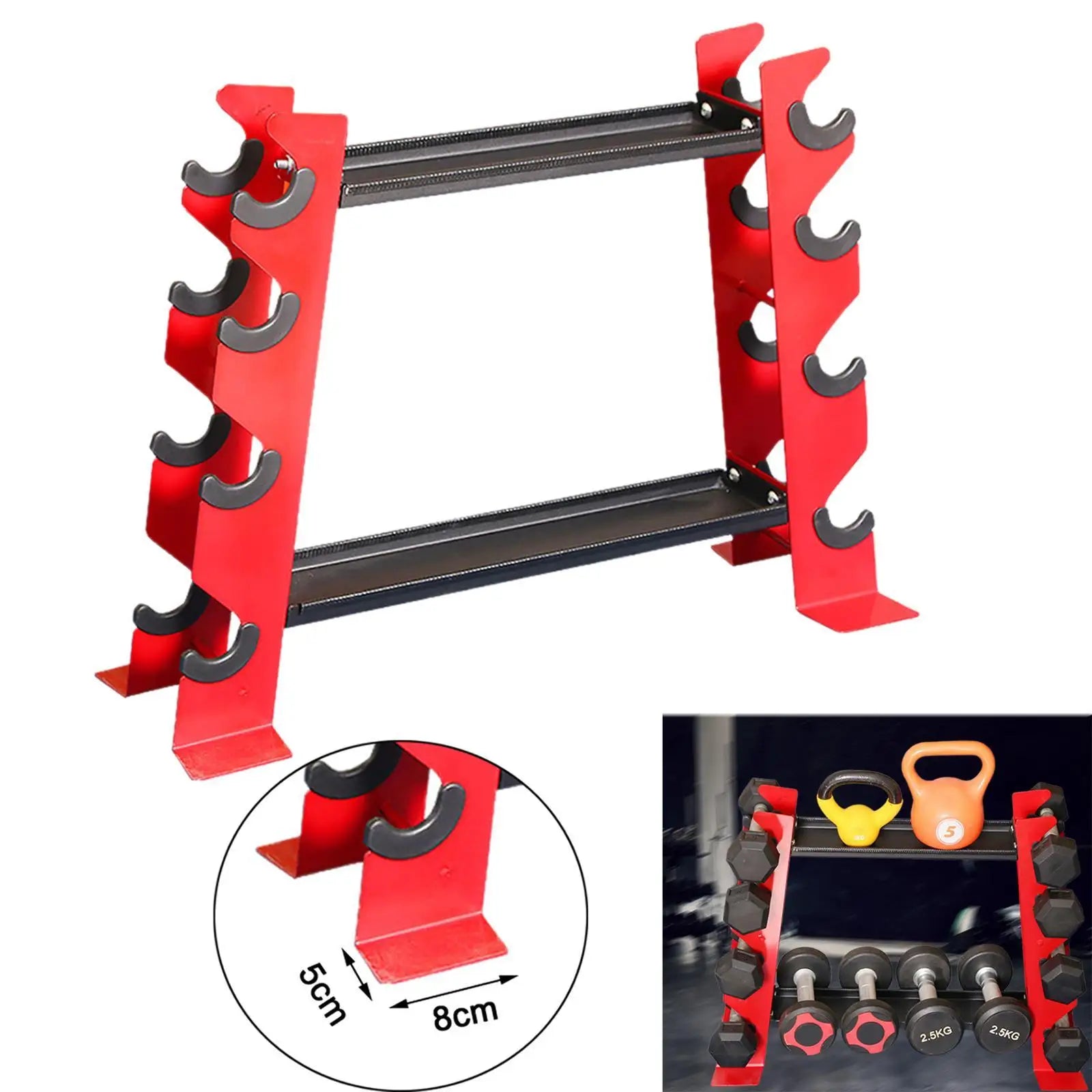 4 Tier Dumbbell Rack For Home Gym