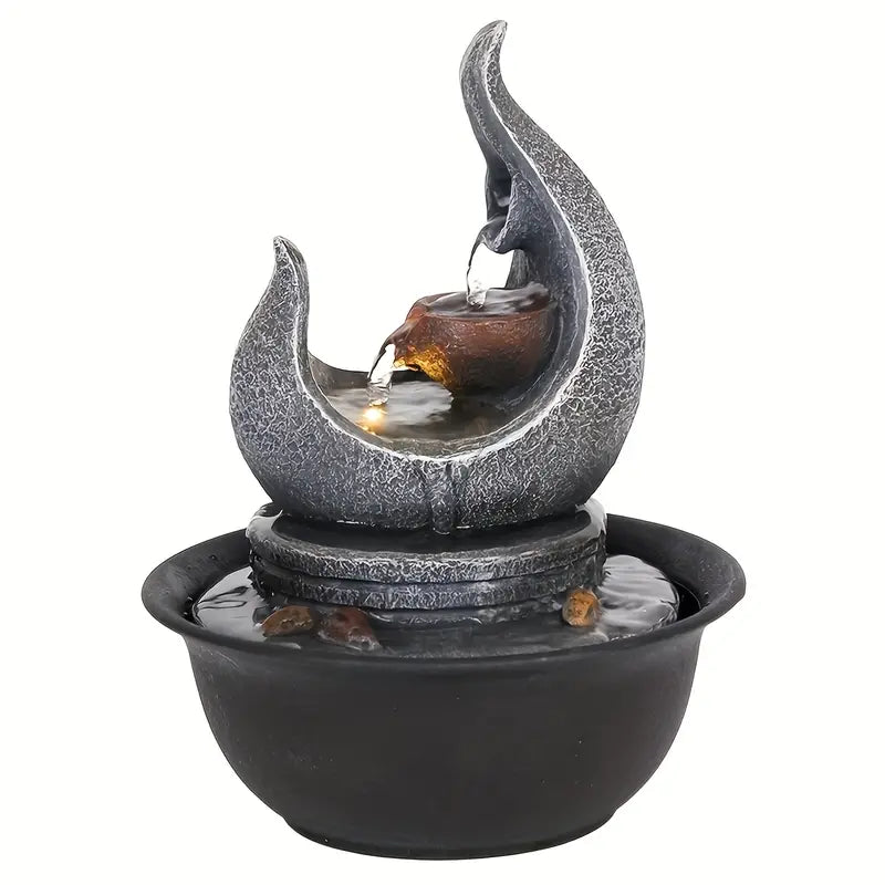 Moon Fountain USB-Powered Tabletop Waterfall Kit
