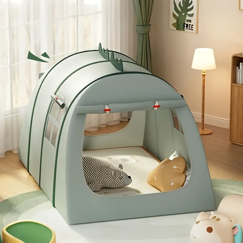Green Dinosaur Oxford Cloth Kids Tent with Net