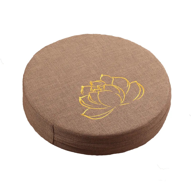 Round Yoga Meditation Cushion With Removable Cover
