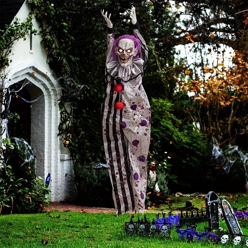 Scary Clown Hanging Decoration Halloween Horror Prop
