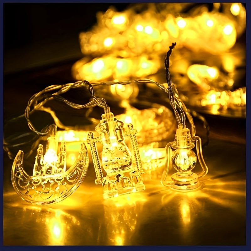Ramadan Eid Led String Lights Star Moon Castle