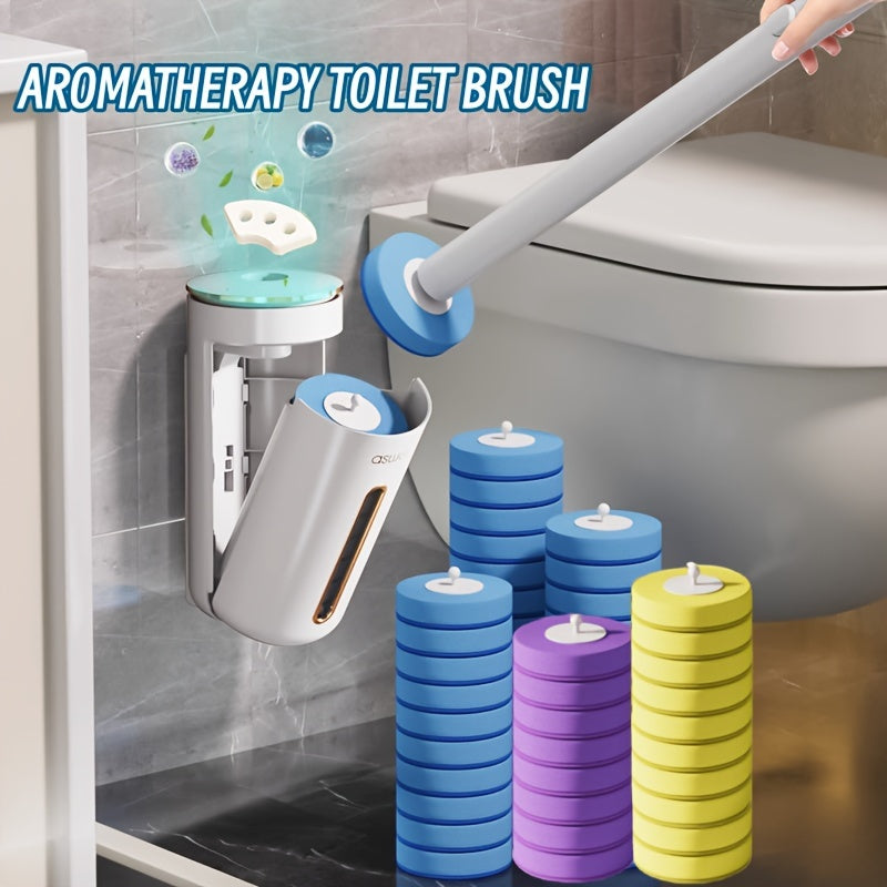 Disposable Toilet Brush Set Wall Mount (10pcs)