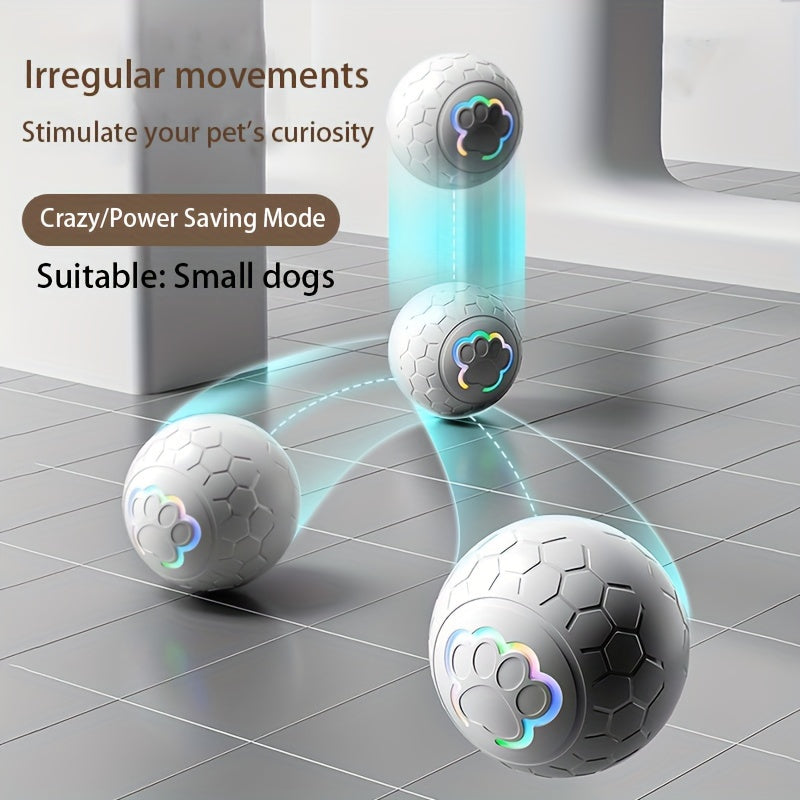 Interactive Dog Toy Ball - Grey Striped