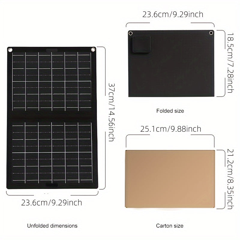 Portable Solar Panel Charger (2-in-1)
