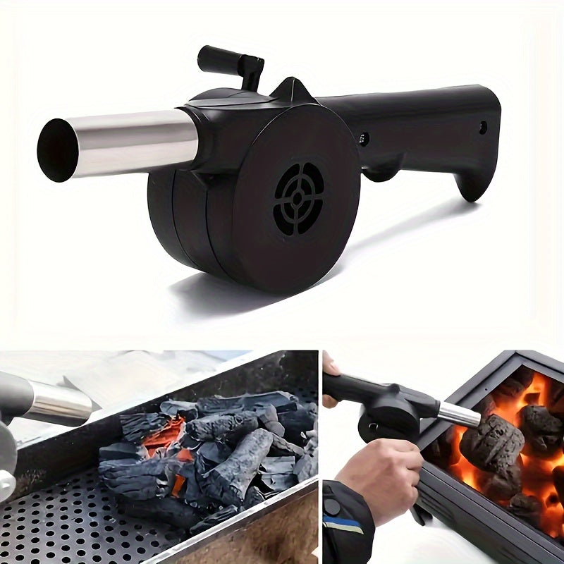 Portable Manual Bbq Blower Handheld Grill Fan