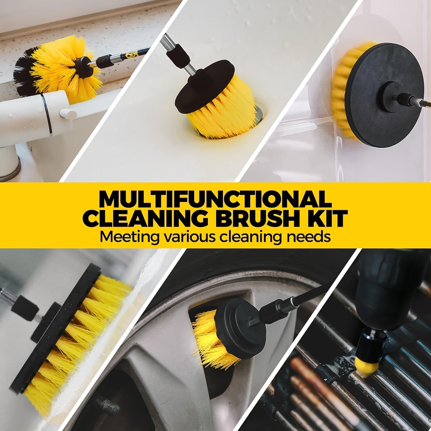 23-Piece Drill Brush Cleaning & Polishing Kit