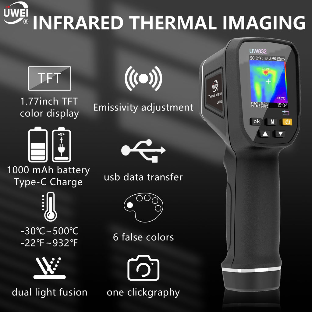 Handheld Thermal Imaging Camera 32x32 IR Sensor