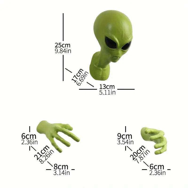 1pc Green Eyes Alien Moto