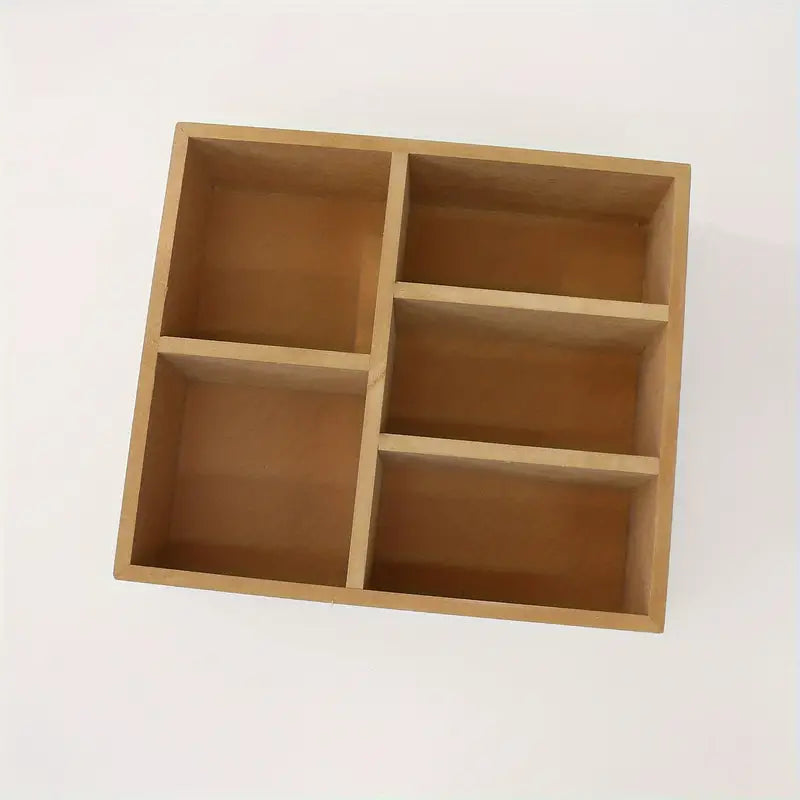 Exquisite Applique Drawer Box Storage - Wood Color