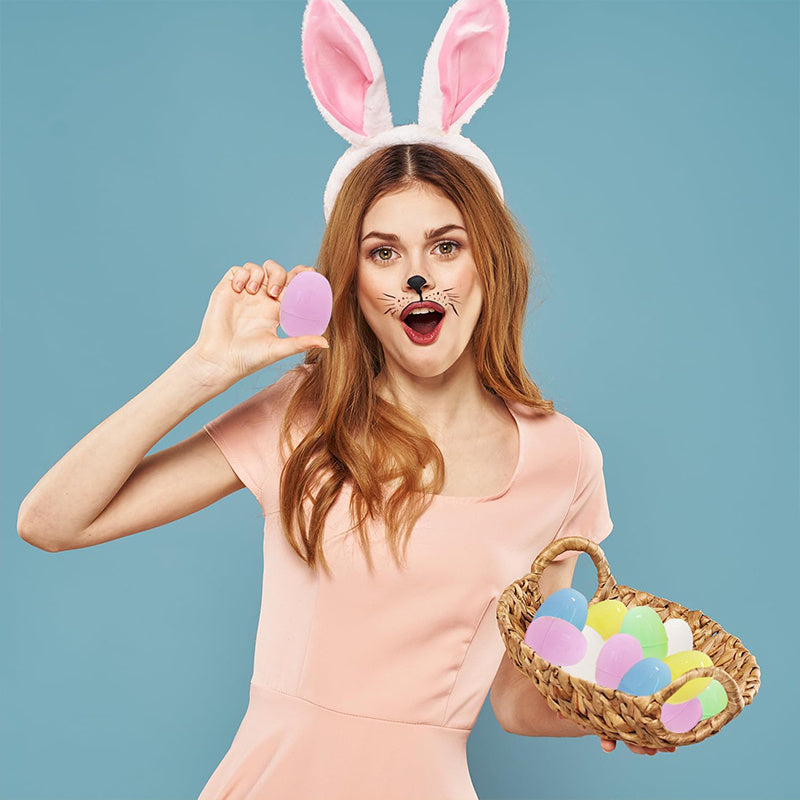 50Pcs Fillable Pastel Plastic Easter Eggs For Egg Hunt