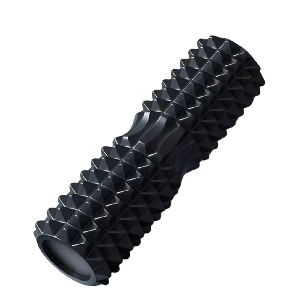 Yoga Foam Roller For Muscle Massage & Pilates Black, 45Cm