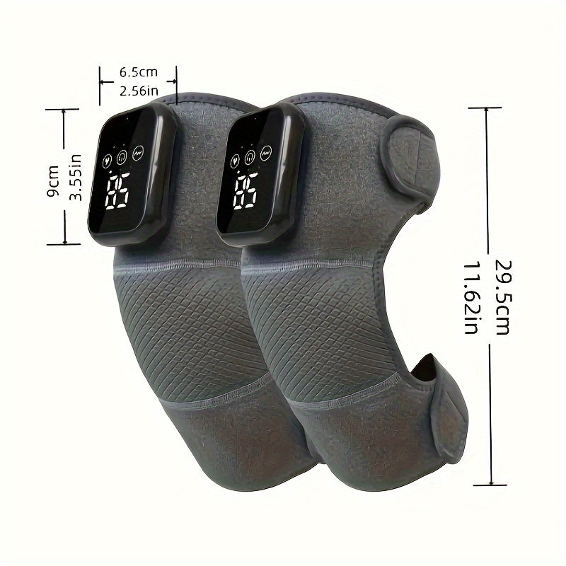 3-In-1 Heated Knee, Elbow, And Shoulder Massager – Wireless(Black)