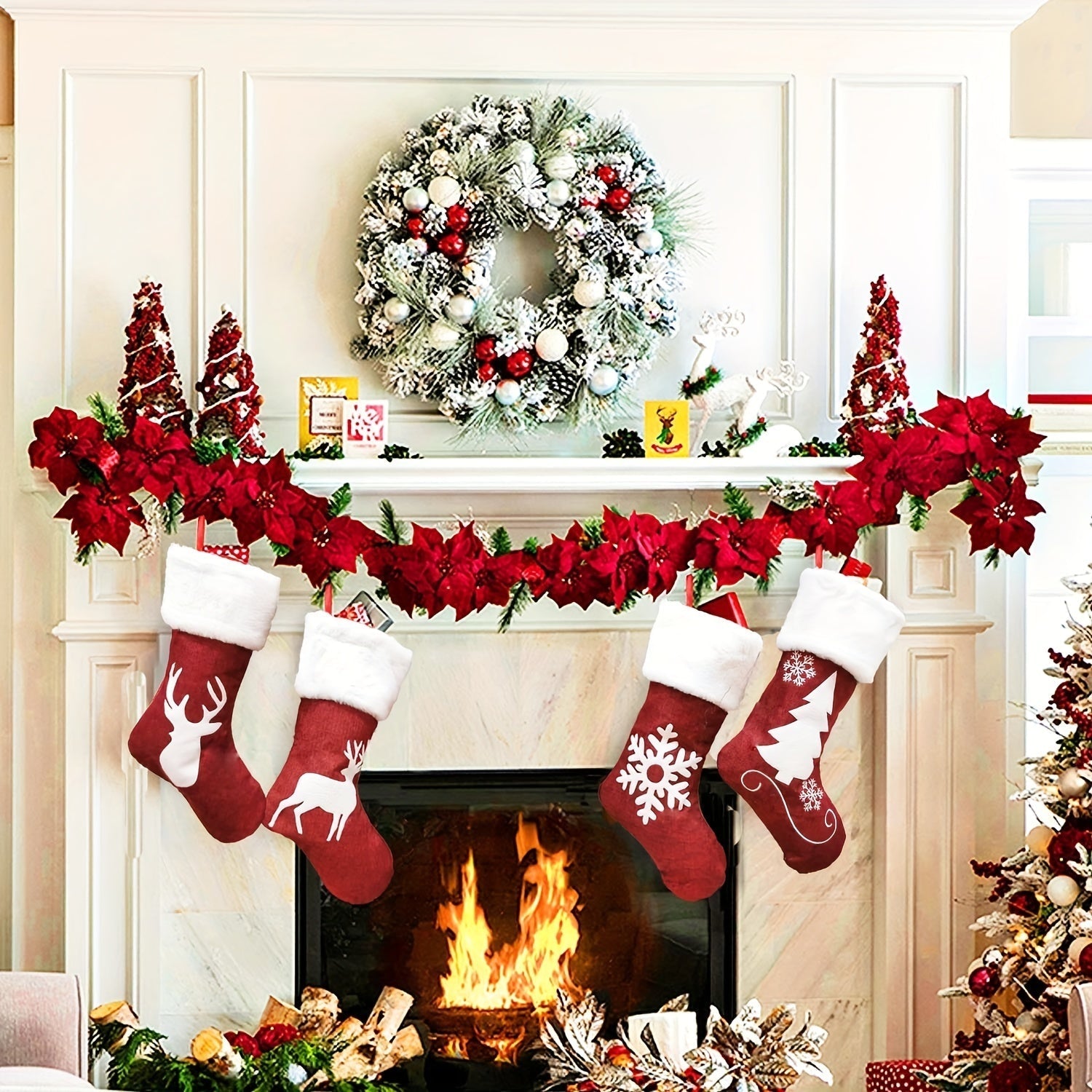 Christmas Stocking Pendant Set (4pcs)