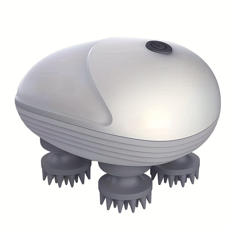 Octopus Scalp Massager - Electric Head Massager(Silvery White)