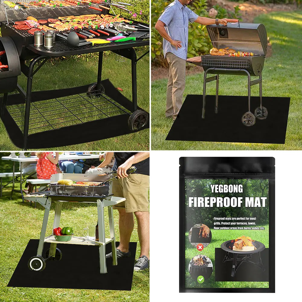Fireproof Bbq Mat Heat Insulation Outdoor Protection