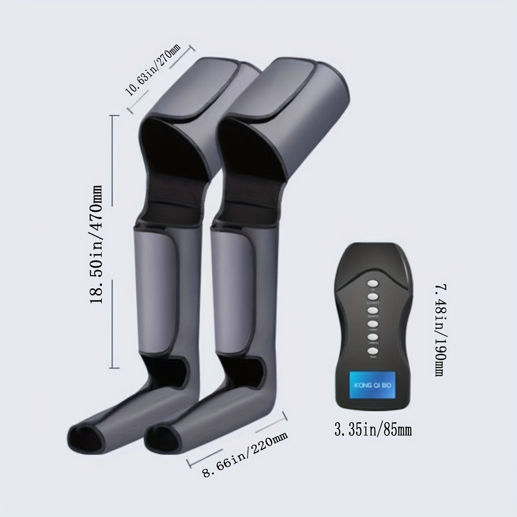 Usb-Powered Electric Leg & Foot Massager With Air Compression(Grey)