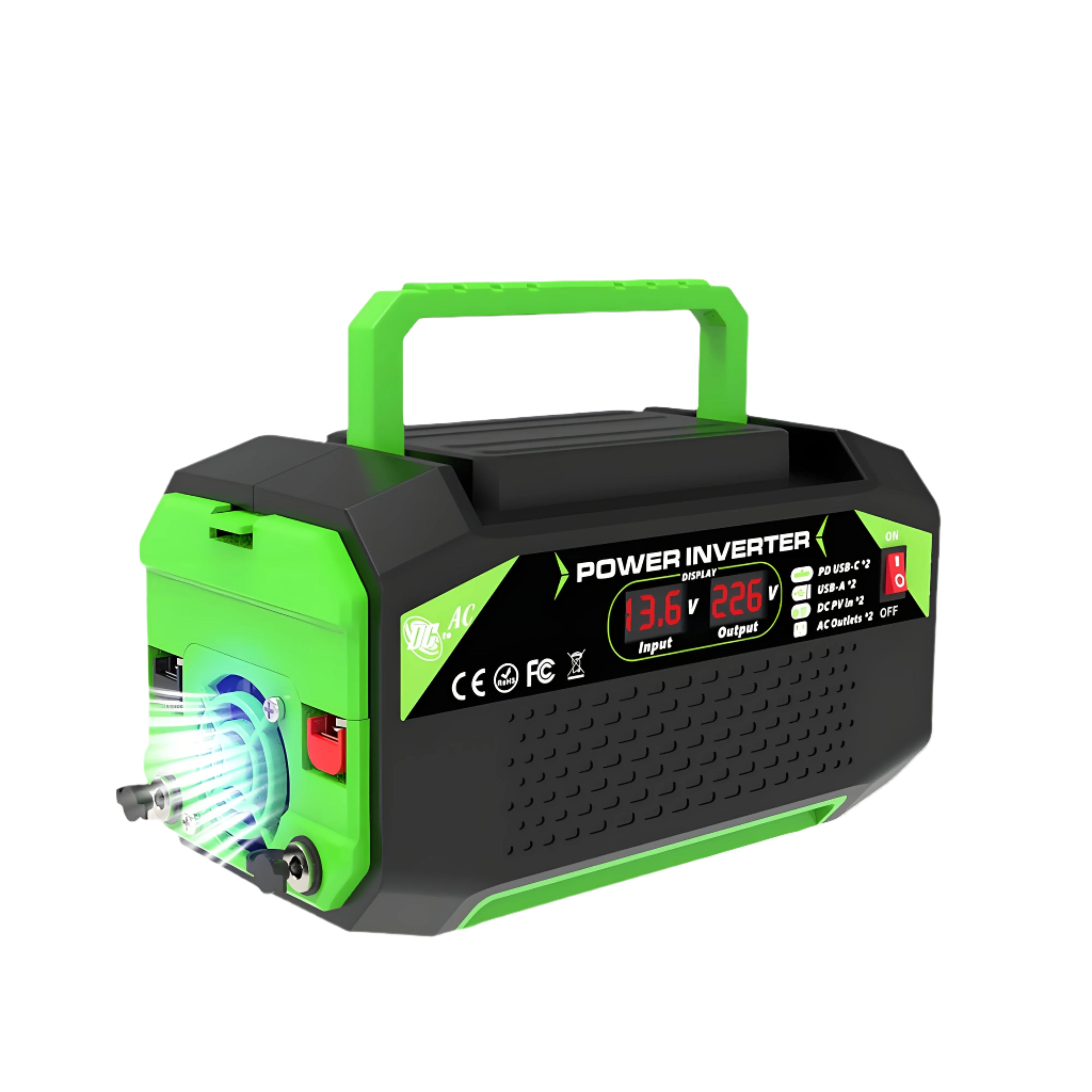 Car Power Inverter DC 12V to AC 220V