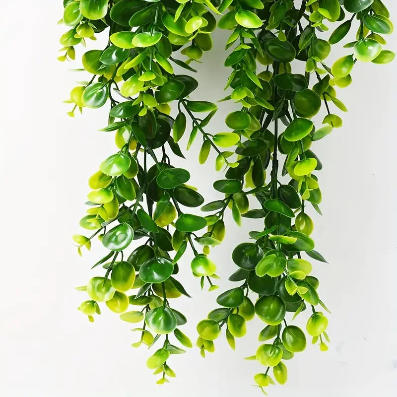 Set of 2 Premium UV Resistant Eucalyptus Leaf Arrangements - Lifelike Artificial Flowers