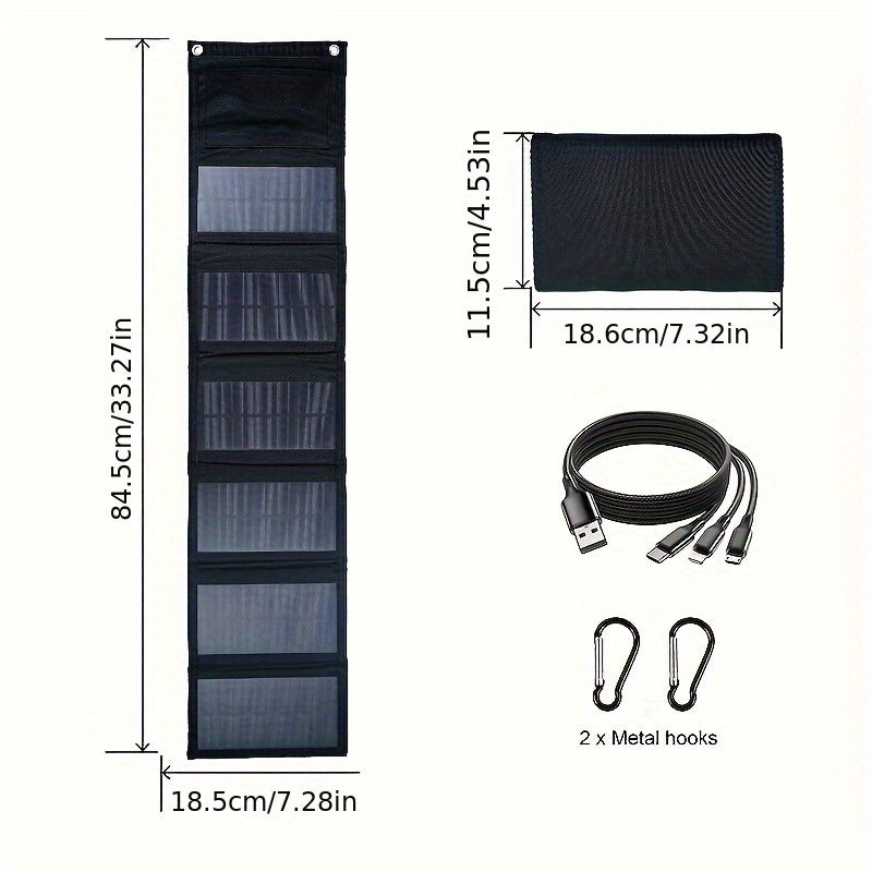 Foldable 60W Portable Solar Charging Panel
