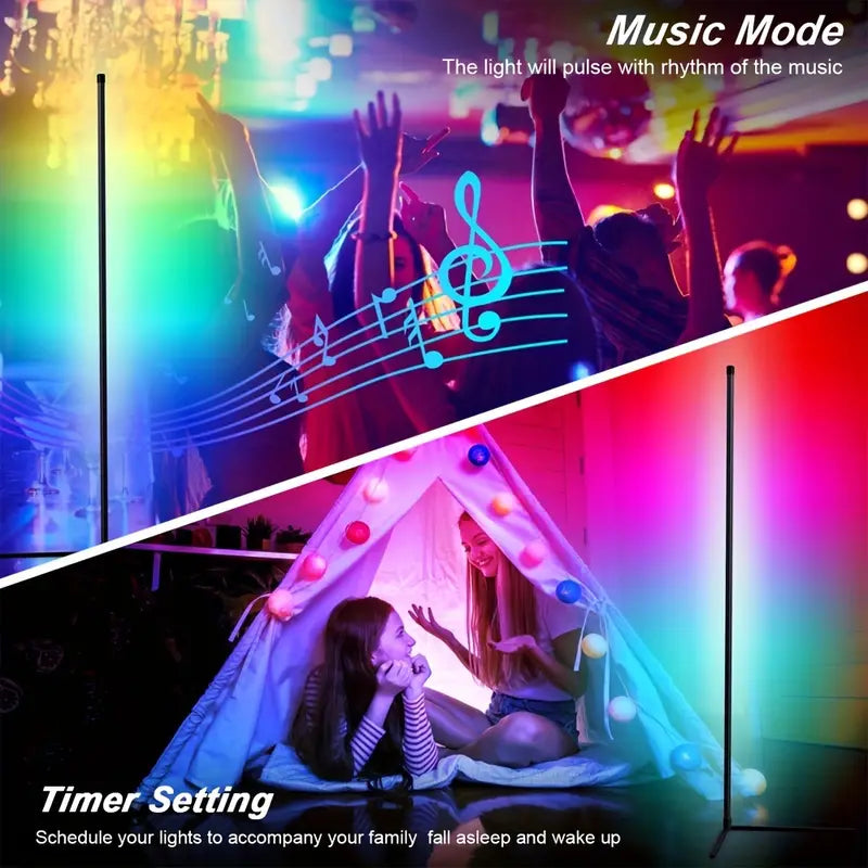 RGB Remote Control Wall Corner Ambient Light - 1.5m Height