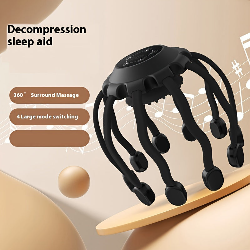 Multi-Claw Electric Massager For Head, Scalp, And Neck(Black)