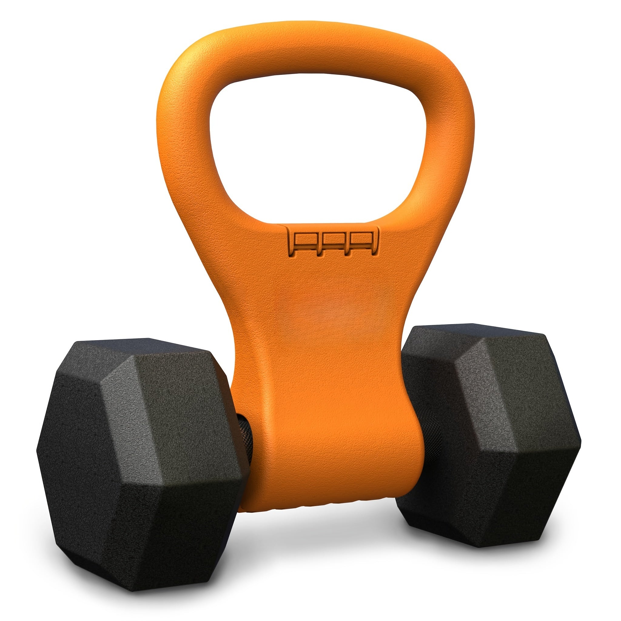 1Pc Fitness Adjustable Kettlebell Grip - Portable Weightlifting Handle(Orange)