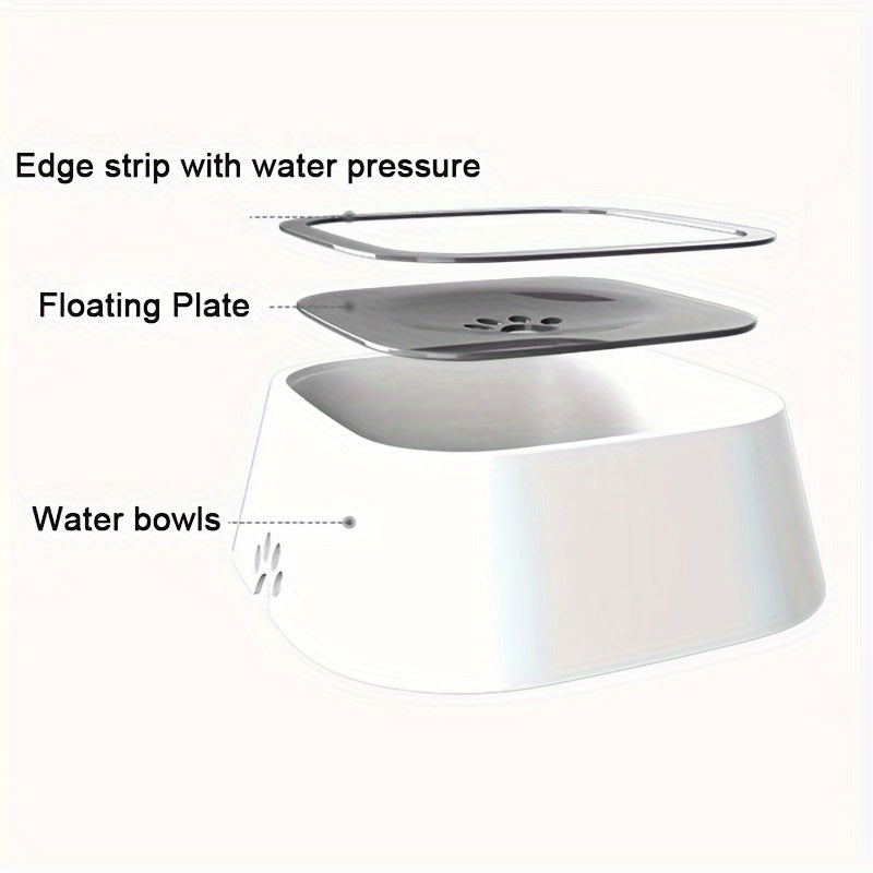Non-Spill Anti-Splash Pet Water Bowl for Dogs