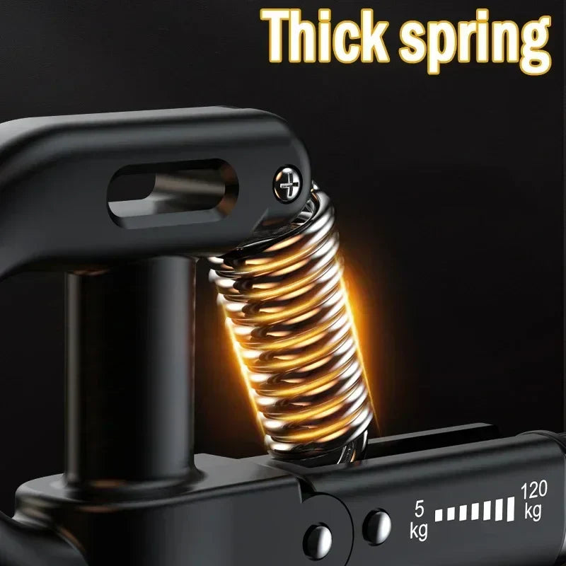 Adjustable Hand Grip Strengthener 5-120Kg, Black
