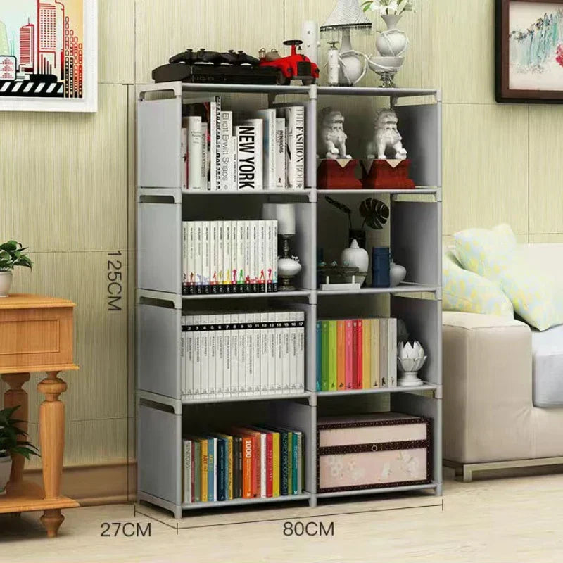 5-Tier Simple Bookshelf Easy Assembly Diy Bookcase