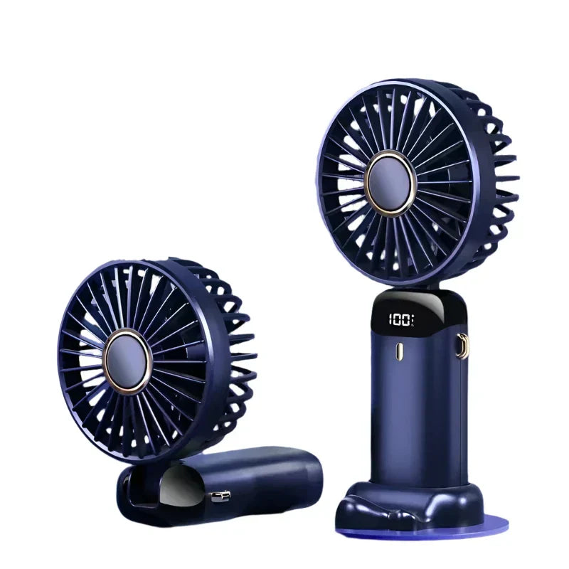 Foldable Handheld Mini Fan With Phone Stand (5000Mah)