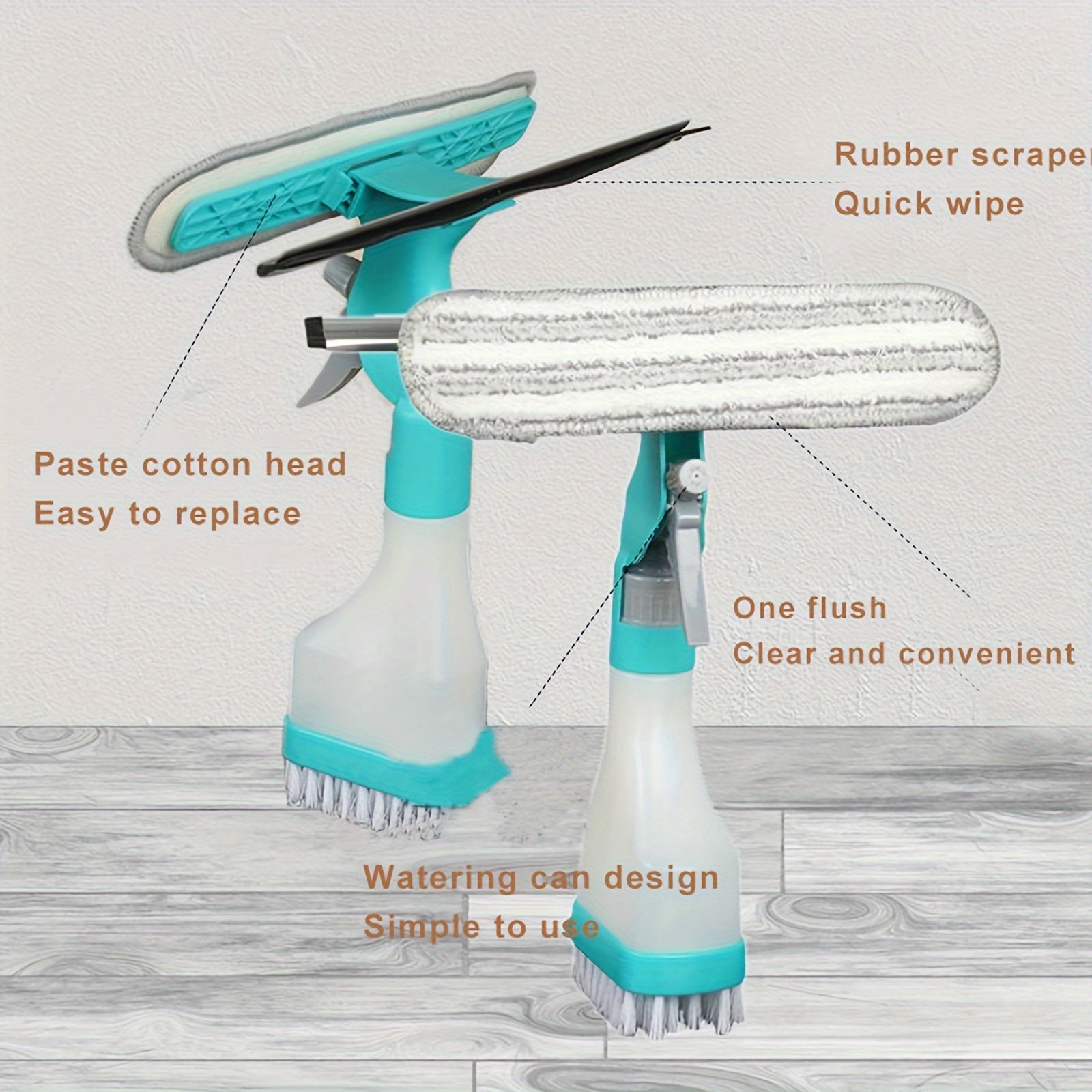 4-In-1 Multipurpose Glass Cleaner Brush