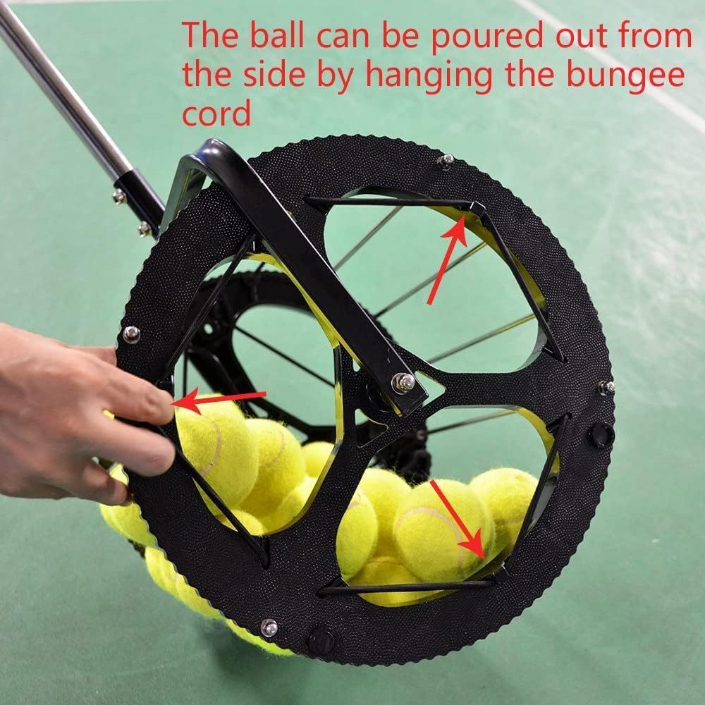 Tennis Ball Basket 80 Capacity with Stand